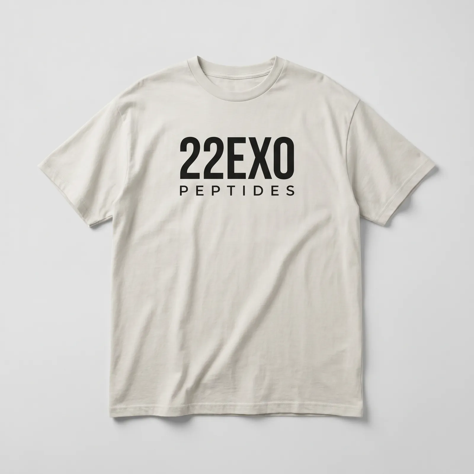 22EXO Peptides Tee — Stone